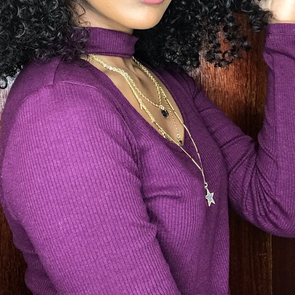 Cut out long sleeve